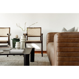 Chaises de salle à manger d'intérieur <span class=keywords><strong>en</strong></span> <span class=keywords><strong>rotin</strong></span> noir de conception d'usine de Mme Woods Chaise de meubles de salon <span class=keywords><strong>Fauteuil</strong></span> moderne de luxe - Product Image 5