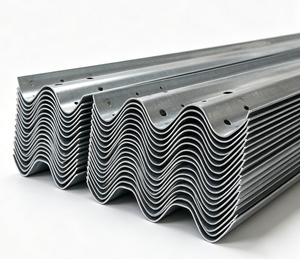 Barrière de sécurité routière en acier galvanisé à chaud Q235/Q355 de 8 mm, 6 m, longueur personnalisée, type W - Product Image 2