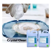 Échantillon gratuit de résine époxy 2:1 résine époxy liquide transparente cristalline kit complet de résine époxy silicone pour plancher de table