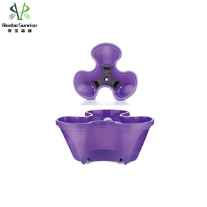 <span class=keywords><strong>Jardinière</strong></span> de jardin verticale à 5 niveaux bon marché, pot de pépinière de fraises en plastique empilable avec roues pour <span class=keywords><strong>balcon</strong></span> à la maison - Product Image 6