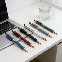 Stylo publicitaire YF PEN, stylo à bille en plastique, action rotative, fonction tactile, largeur d'écriture 0,7 mm, encre noire/bleue, pour le bureau et l'école.