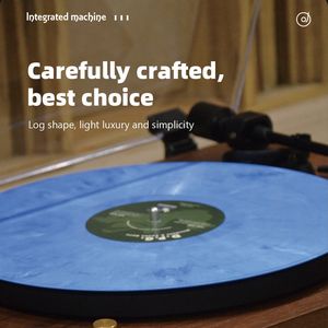 Tocadiscos retro con función BT 33/45/78RPM Disco giratorio de gramófono antiguo de 3 velocidades Audio de vinilo RCA R/L 3,5mm USB - Product Image 4