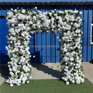 <span class=keywords><strong>SA</strong></span> personnalisé mariage fleur arc mariage toile de fond orchidée artificielle fleurs arc carré rose fleur arc pour la décoration d'entrée - Product Image 4