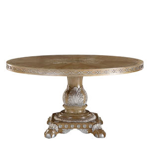Mesa de Comedor Redonda de la Serie <span class=keywords><strong>Castillo</strong></span> de <span class=keywords><strong>Windsor</strong></span>, Mesa de Comedor Grande de Madera Maciza Tallada de Estilo Europeo - Product Image 1