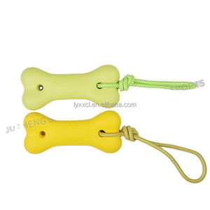 Jouet à mâcher pour chien en forme d'os, mignon, en mousse EVA écologique, coloré avec corde, pour soulager l'ennui - Product Image 6