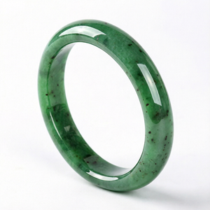Bracelet en jade vert naturel, bijoux de poignet en pierre polie, cadeau Feng Shui pour femmes - Product Image 1