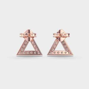 Classic Round Brilliant Moissanite Stud <b>Earrings</b> 925 Sterling <b>Silver</b> Elegant Fine Jewelry Daily Wear for Women - Product Image 1