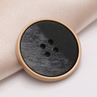 Boutons en résine décoratifs haut de gamme à quatre trous pour vêtements, manteaux et costumes, pour hommes et femmes, à coudre à la main