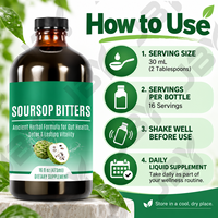 Complément Liquide Herbal Amertume de Corossol à Marque Blanche OEM pour le Bien-être Digestif – Formule Végétale