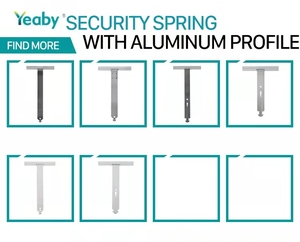 Thiết kế hiện đại hợp kim nhôm cán màn trập cửa Phụ kiện cửa sổ 100mm x 190mm lớn thanh nhôm thép an toàn mùa xuân móc - Product Image 4