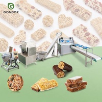 Ligne de production automatique de petites barres de nougat, de céréales, de muesli, de chocolat, de barres énergétiques, machine de découpe et de fabrication de Cholet