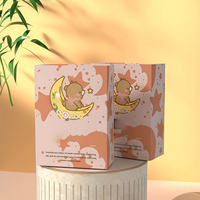 Boîte personnalisée imprimée de motifs de dessins animés Boîtes d'emballage haut de gamme recyclables magnétiques pliantes finition mate boîte cadeau en carton dur