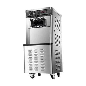 Commercial Professional Hotel 3 Flavors Gelato Maker Automatic Soft Ice Cream Make Machine