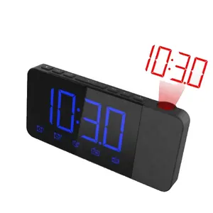 Horloge de projection plafond par radio fm, laser, nouveau Design 2020