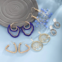 Pendientes de Moda para Mujer XUPING Jewelry Dubai al por Mayor, Chapados en Oro de 14K, 18K, 24K, Coloridos, Pequeños, Tipo Huggie