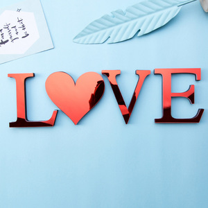 Lettres anglaises 3D, autocollant Mural combiné en mousse acrylique et EVA, autocollant Mural pour <span class=keywords><strong>porte</strong></span>, chambre à coucher, affiche d'alphabet, peler et coller, Art Mural - Product Image 2