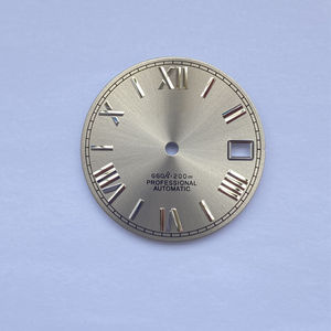 NH35 series Arabic numeral solar pattern text new accessory, 28.5mm stainless steel <b>case</b>, NH35 movement - Product Image 5