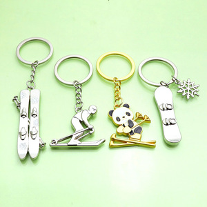 Roller Skate Scooter Keychains Zinc Alloy Custom High Quality Promotional Silk Screen Printing Top Keychain - Product Image 2