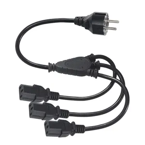 Power Cord UK Plug to Right Angle IEC C13 Cable (kettle lead) 2m