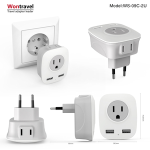 Wontravel <strong>European</strong> Travel <strong>Plug</strong> <strong>Adapter</strong> World Universal Adaptor Kit USB US Outlet <strong>Plugs</strong> for Europe UK Australia - Product Image 4