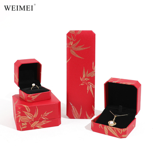 Caja de Regalo de Anillo de Papel de Lujo Personalizada WEIMEI, Caja de Joyería de Alta Gama para Anillos, Colgantes, Pulseras y Collares - Product Image 5