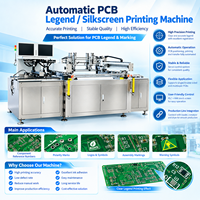 Machine d'impression sérigraphique entièrement automatique à alignement par vision CCD pour la production de marquage de soudures sur PCB