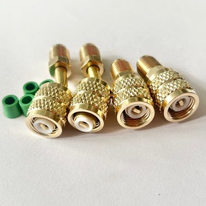 Conector de latón para aire acondicionado R22 R410, codo de 45 grados y cabezal recto con juego de juntas tóricas para uso doméstico - Product Image 3