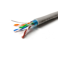 Cable de Red FTP Cat5e de 4 Pares, Cable de Cobre con Torsión Simétrica