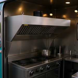 Cappa aspirante commerciale da cucina da 7 piedi a parete in acciaio inossidabile con filtro a rete a U rimovibile per alimenti - Product Image 2