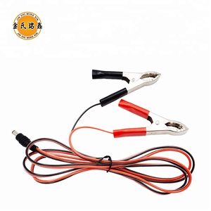 Câble de connexion à prise cc, 12V, 10 pièces, avec Clip <span class=keywords><strong>crocodile</strong></span>, fabrication, <span class=keywords><strong>rouge</strong></span>, noir - Product Image 5