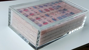 Boîte d'organisation personnalisée en acrylique pliable magnétique à ouverture latérale boîte de <span class=keywords><strong>mahjong</strong></span> en plastique transparent en plastique - Product Image 5
