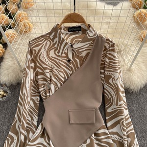 Großhandel Mode New Langarm Top für Damen <span class=keywords><strong>Plus</strong></span> <span class=keywords><strong>Size</strong></span> Damen bekleidung Gestreifte Elegante Bluse Damen - Product Image 6