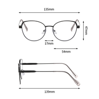 Lunettes anti-lumière bleue photochromiques pour femmes, monture en métal tendance, lunettes d'ordinateur, verres à changement de couleur UV400, lunettes simples