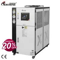 XieCheng R22/R407C düşük sıcaklık 5HP kompresör endüstriyel su soğutma makinesi hava soğutmalı soğutucu