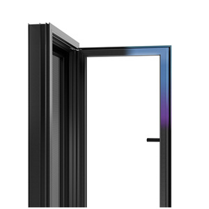 Portes patio battantes de style français pour cafés et restaurants ; Fenêtres à battants en alliage d'aluminium cintrées et courbées, style vintage, insonorisées - Product Image 5