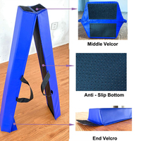 Barre d'équilibre pliable 1,8 m |   Couverture en cuir PU antidérapante pour barre de gymnastique pour l'entraînement à domicile et la pratique professionnelle