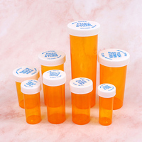Frascos vacíos para medicamentos Rx, frascos de plástico PP a prueba de niños, botella para medicamentos en cápsulas con tapa reversible