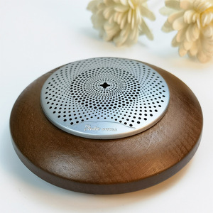 Black walnut wood <b>car</b> <b>air</b> <b>freshener</b> diffuser, natural and available in multiple materials, <b>customizable</b> with logo. - Product Image 4