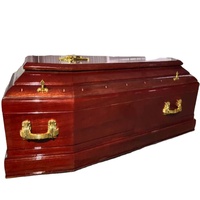 Ataúd Ecológico de Madera Maciza Estilo Europeo, Biodegradable y Personalizable para Adultos, con Color a Elección, para Entierro y Funerales