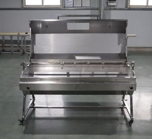 Horno Asador <span class=keywords><strong>de</strong></span> Acero Inoxidable para Uso Doméstico y en Restaurantes, Ahumador <span class=keywords><strong>de</strong></span> Jardín y Parrilla Comercial con Carro para Barbacoa - Product Image 3