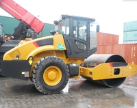 Machine à rouleaux compresseurs routiers diesel 8 tonnes de marque chinoise renommée XS85J à tambour unique