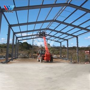 Costruzione di un magazzino temporaneo per una struttura in acciaio impermeabile leggero magazzino in un'officina meccanica - Product Image 3
