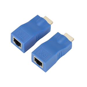 สายแลน RJ45 แบบ HD ยาว 30 เมตร ตัวผู้-ตัวเมีย สำหรับต่อขยาย รองรับ Cat 5e และ Cat 6 พร้อมตัวแยกและแปลงสัญญาณวิดีโอ 1080P วัสดุพลาสติก - Product Image 2