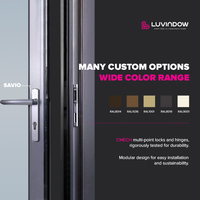 Outdoor Garden Villa Kitchen Use Partition Minimalist Style Room Dividers Wholesale Bi-Fold Glass Patio Door