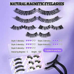 Pestañas Magnéticas Reutilizables Más Vendidas, Sin Pegamento, Sin Delineador, Pestañas Postizas Fáciles de Usar y Quitar con Aplicador - Product Image 1