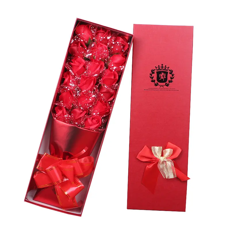 Подарочная коробка для подарка на день рождения, 18 шт., букет розы, Подарочная коробка, упаковка для мыла, Цветочные букеты для любимой девушки