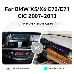 BaoShang 24,6 pulgadas Android 13 Carplay para BMW X5/X6 E70/E71 CIC 2007-2013 reproductor Multimedia de DVD para coche navegación Auto <span class=keywords><strong>Radio</strong></span> - Product Image 2