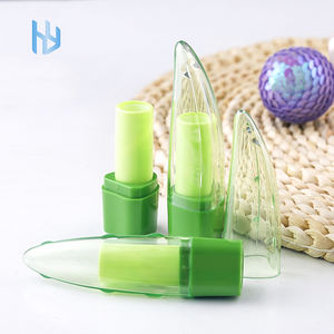 En Stock, envases de tubos de lápiz labial de aloe vera, tubos de lápiz labial verde vacíos puros, frescos y húmedos, Etiqueta Privada - Product Image 6
