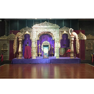 ชุดรูปแบบ jodha Akbar อินเดียงานแต่งงาน Mandap แบบพิเศษทำจากเส้นใยบอลลีวูดสำหรับ USA Grand Rajwada ของตกแต่งงานแต่งงาน - Product Image 1