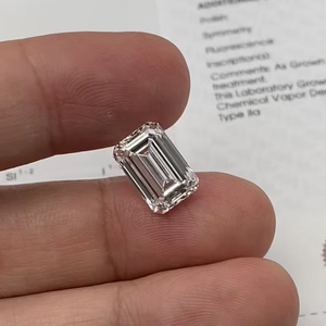 High Quality Loose Emerald Cut Lab Grown Diamond IGI Certified D VVS Factory Wholesale for Jewelry Making - Product Image 3